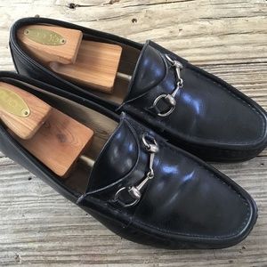 Men’s Vintage Black Gucci Loafers.  Size 101//2